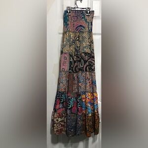 Bohemian Patchwork Maxi Dress